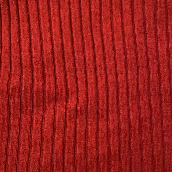 Burnt orange mock turtle neck t shirt - Picture 3 of 3